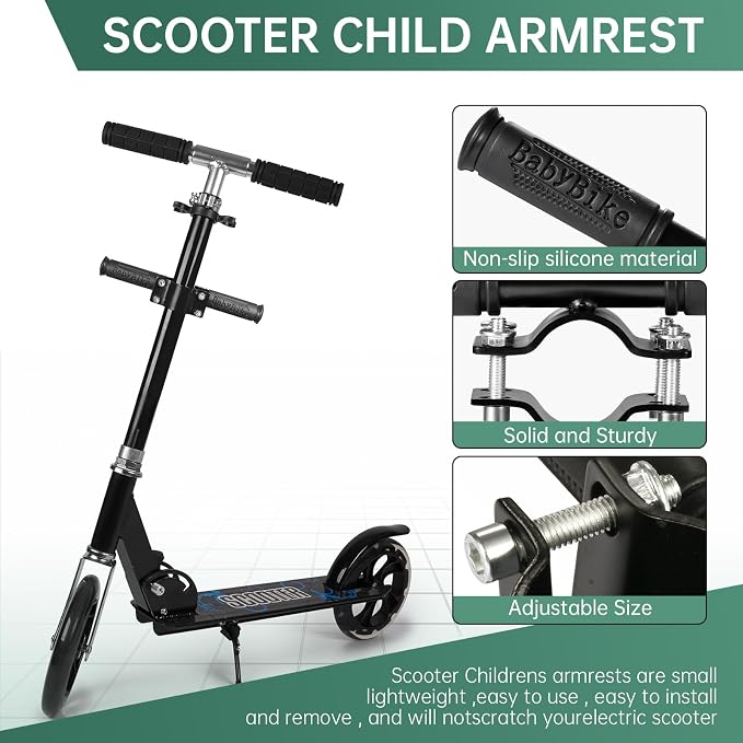Scooter Kids Handle Grip Bar Non-Slip Adjustable Child Safe Holder Kids Handrail Compatible for Xiaomi M365 / Pro 1S Scooter
