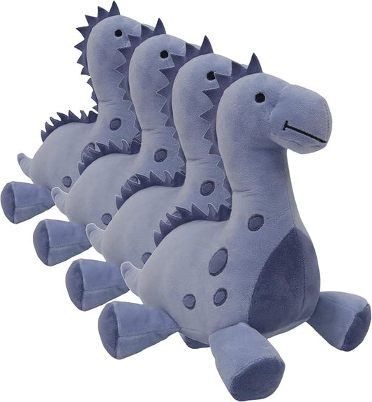 Bedtime Originals Roar Dinosaur Plush Rex, Blue, 1 Count (Pack of 4)