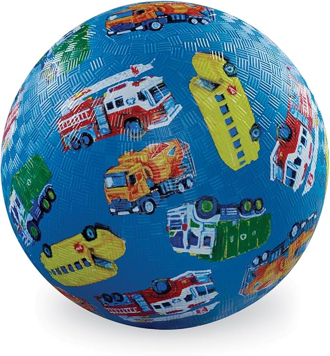 Crocodile Creek Playground Ball - Durable Rubber Ball for Kids Ages 3 and Up - Bouncy Inflatable Ball for Kickball, Indoor Games, and Outdoor Sports - PVC-Free