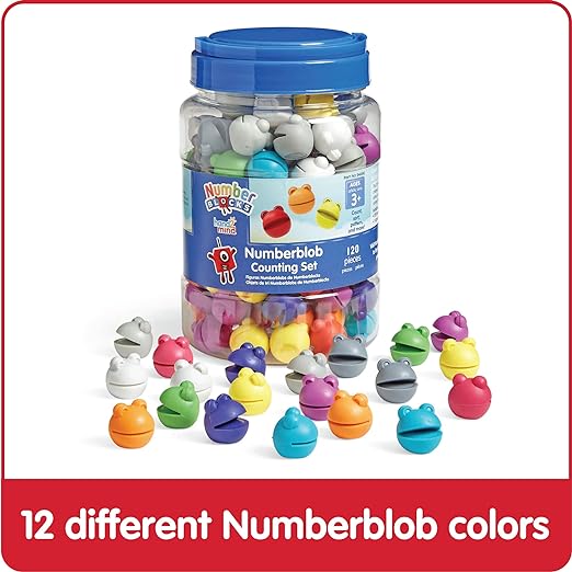 hand2mind Numberblocks Numberblob Counting Set, Math Counters, Educational Math Manipulatives, Numbers for Toddlers, Preschool Learning Toys, Counting Manipulatives for Kindergarten