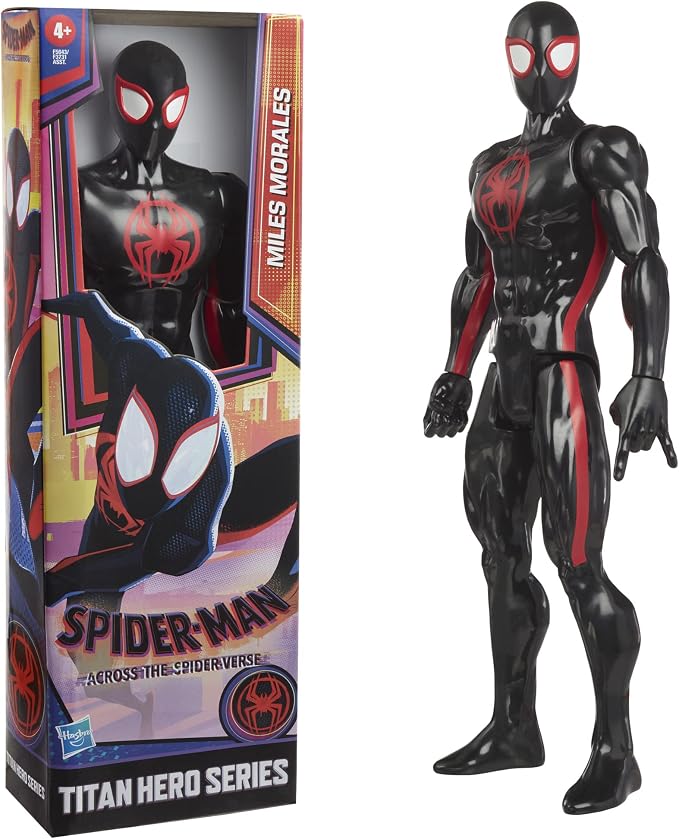 Marvel Spider-Man Miles Morales Toy, 12-Inch-Scale Spider-Man: Across The Spider-Verse Action Figure, Ages 4 and Up