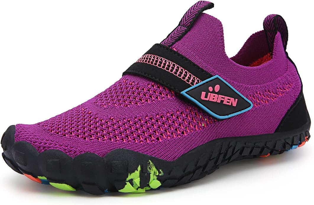 UBFEN Water Shoes for Kids Boys Girls Aqua Socks Barefoot Beach Sports Swim Pool Quick Dry Lightweight Toddler Little Big Kid