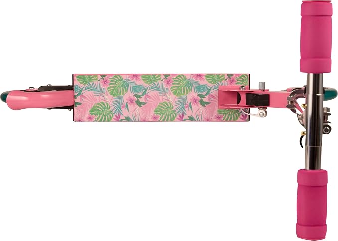 Limited Too Kick Scooter for Girls 5-12 Years, Light-Up Wheels, Glitter Deck, Adjustable Handlebar, Foldable 2-Wheel Kids Scooter, Holds up to 75 lb