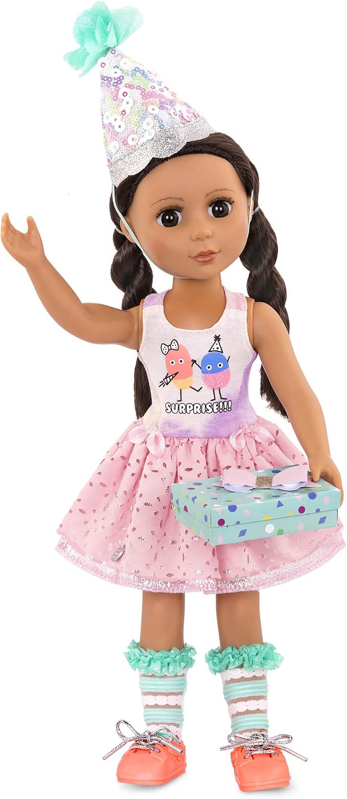 Glitter Girls – 14-Inch Doll Clothes – What A Surprise! – Deluxe Birthday Party Doll Outfit – Toys, Clothes, & Accessories for Girls 3+ Years