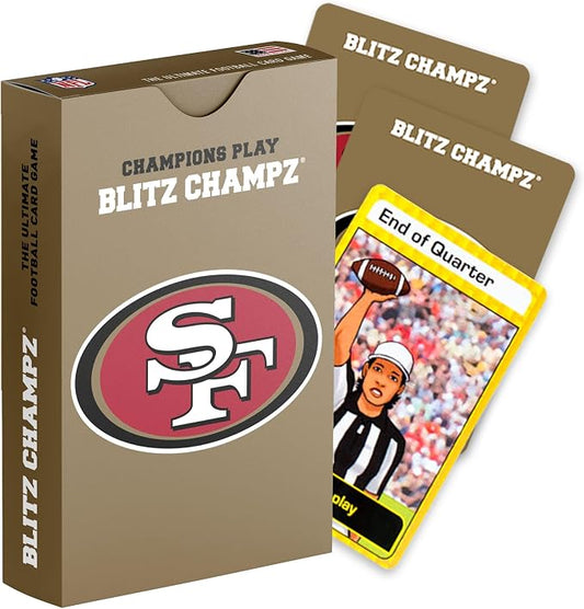 Blitz Champz San Francisco 49ers – Official NFL Playing Cards & San Francisco 49ers Gifts for Men & Women, Fun Travel Card Games for Adults & Kids 7+, Camping Games for Friends & Family Game Night