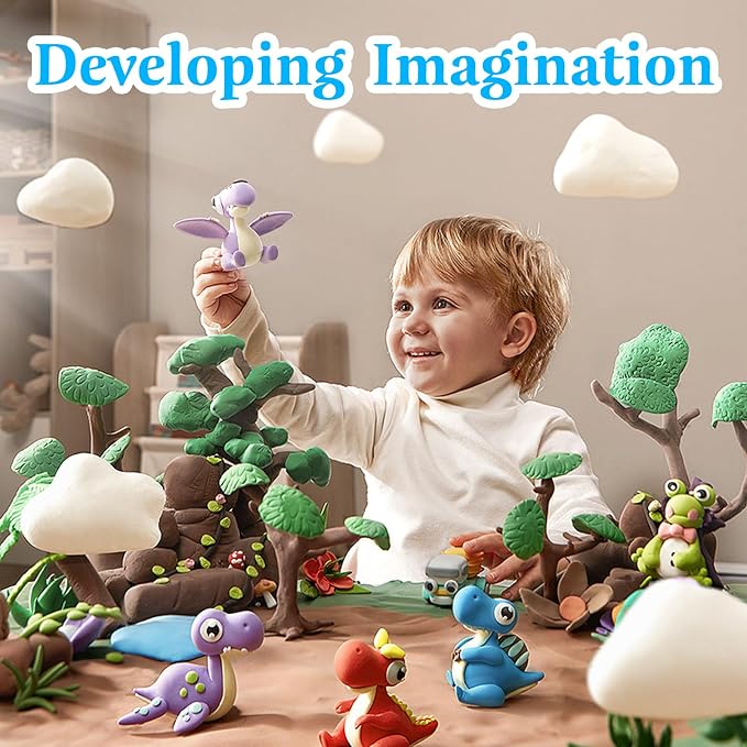 100g Foam Clay, Air Dry Clay for Adults, Colored Foam Clay, Pink Air Dry Ultra Light Clay, Non-Toxic, Non-Sticky, Ideal Gift for Boys and Girls