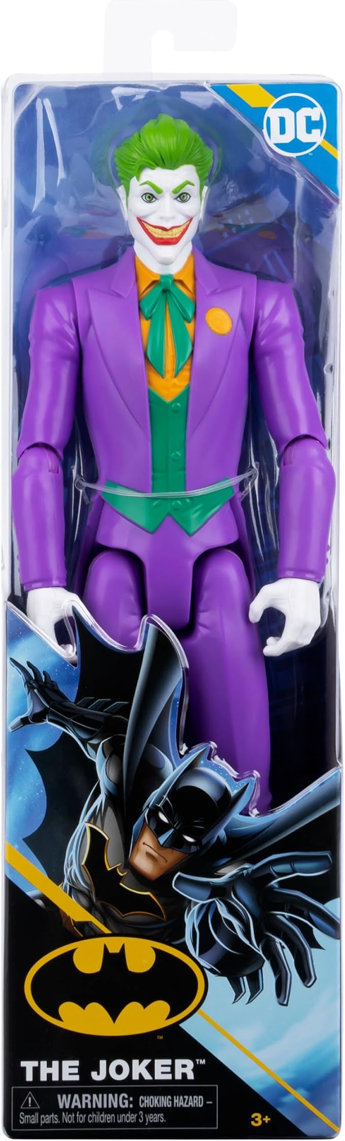 DC Comics, 12-inch The Joker Action Figure, Kids Toys for Boys and Girls Ages 3 and Up