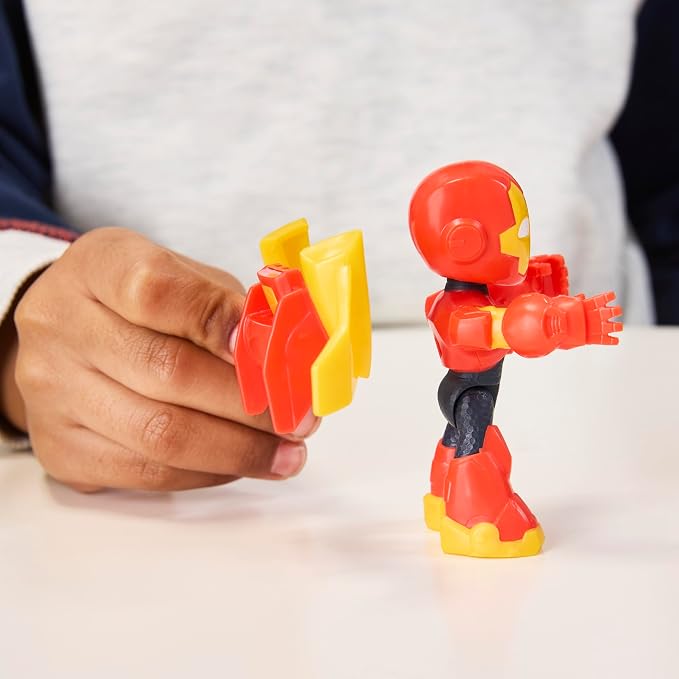 Marvel Iron Man and His Awesome Friends Iron Racer Action Figure & Toy Vehicle, 3-Inch Action Figures, Super Hero Toys for Kids, Ages 3+