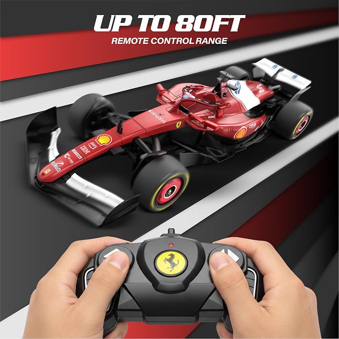 Voltz Toys Licensed 1:18 Ferrari SF-25 Remote Control Vehicle - RC Series for Kids and Adults - 2.4GHz Racing Toy for Gift (1:18 Ferrari SF-25)