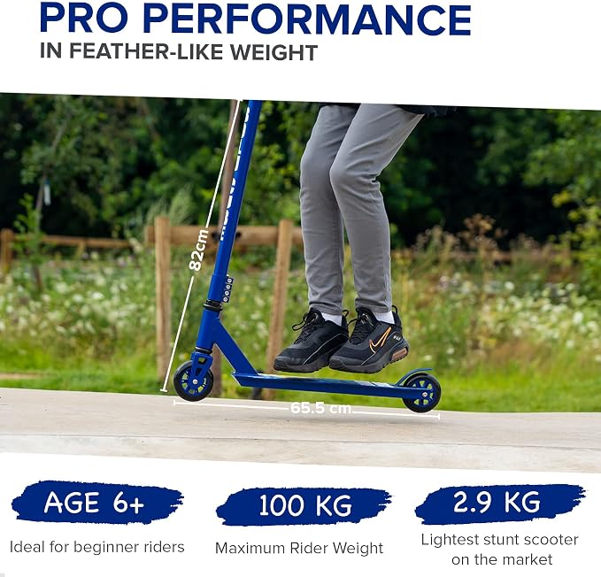 BOLDCUBE Stunt Scooter for Kids Ages 6-12 8-12 Years | Freestyle Pro 360° | Aluminium Deck | ABEC 7 | Micro Crystalized Deck