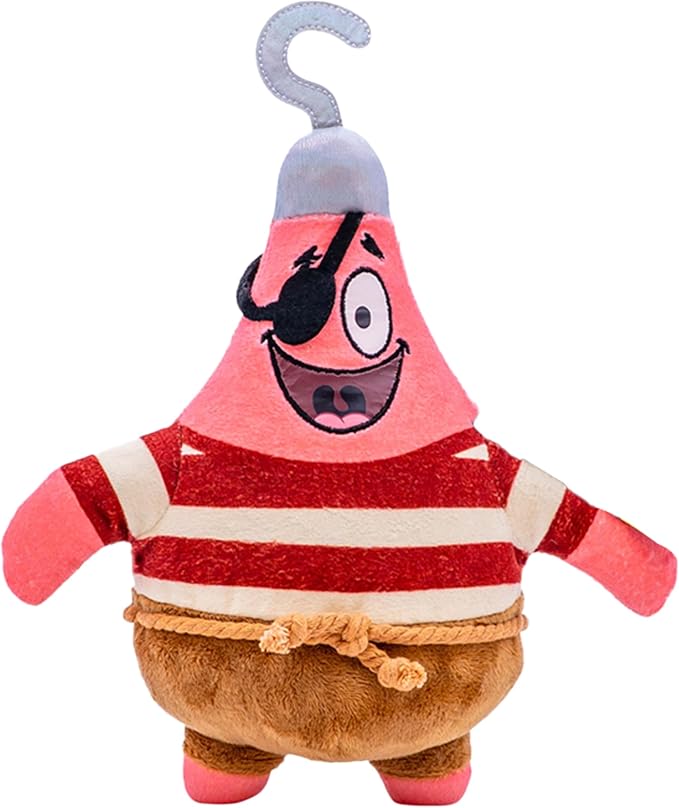 SpongeBob SquarePants Movie: The Search for SquarePants - Bikini Bottom Glow Pals 6" Plush Toy Assortment, Glow-in-the-Dark SpongeBob, Patrick, Squidward, Flying Dutchman Collectibles for Kids Ages 3+