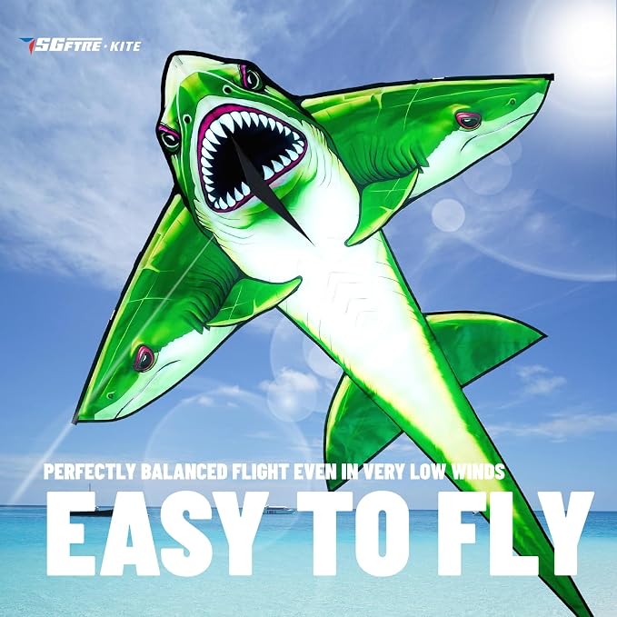 SGftre Complete Kite with Handle, Line & Accessories,Easy to Fly for Kids & Adults, Perfect for Beach, Park, Family Outdoor Activities