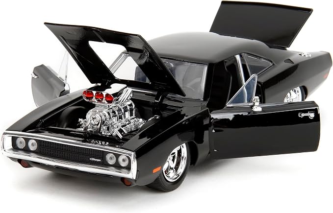 Jada Toys Fast & Furious 1970 Dodge Charger Die-Cast Car – 1:24 Scale, Highly Detailed Fast & Furious Movie Replica, Collectible Model, for Ages 8+