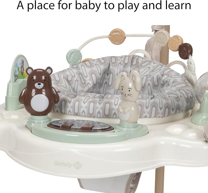 Safety 1st Bob-and-Twist Baby Activity Center, 3-in-1 Play Center, Bouncer, and Baby Jumper, Dunes Edge, Folding