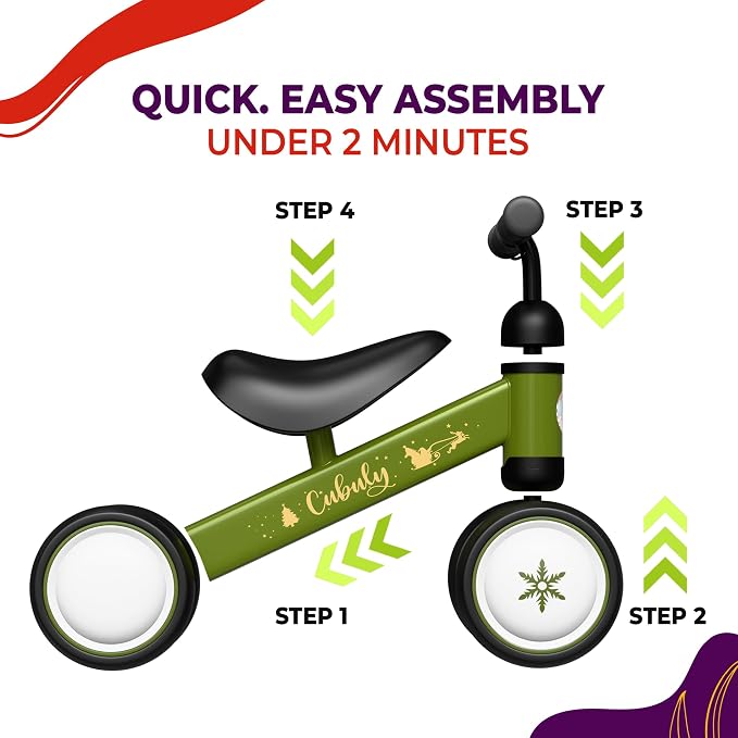 Baby Balance Bike for 1-3 Year – First Birthday Boy Girl Gifts 12-36 Month Mini Bike|Colorful Lighting Wheels|Ride on Toys |Toddler Balance Bike 1-3 Indoor/Outdoor Bike