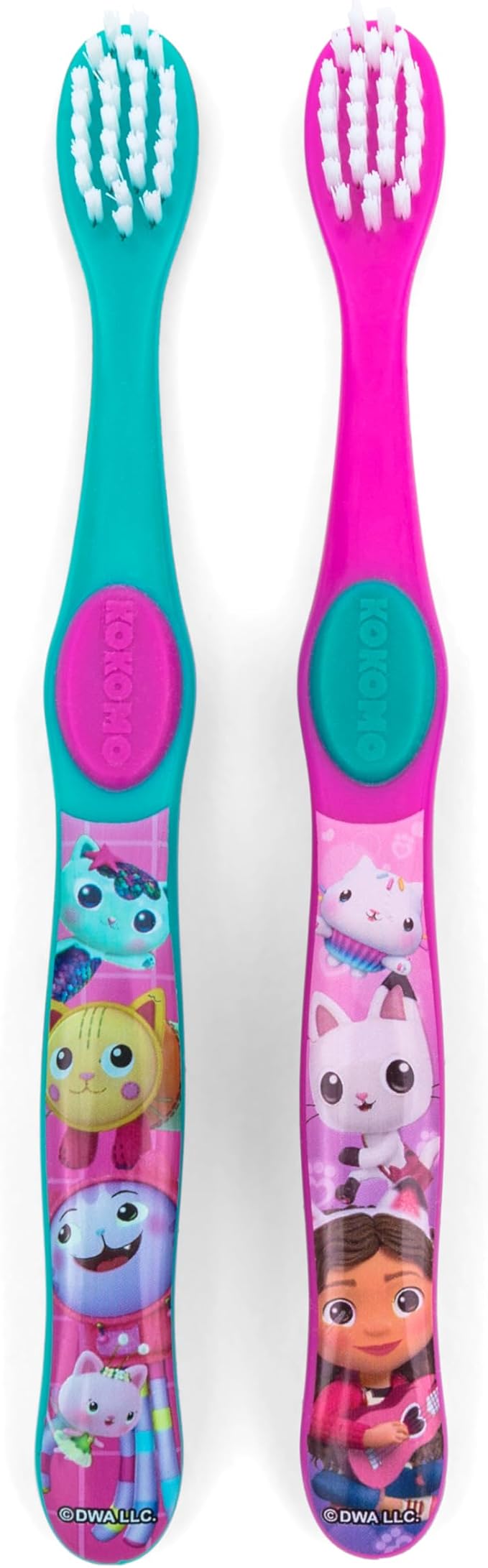 Gabby's Dollhouse Twin Toothbrush for Kids, Manual, Pack of 2