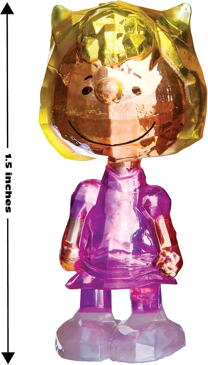 Cra-Z-Art Peanuts Crystal Surprise, Mini Plastic Crystal-Like Figures and Snoopy House Collectible Blind Bag Inspired Kids Toys for Ages 3 and Up