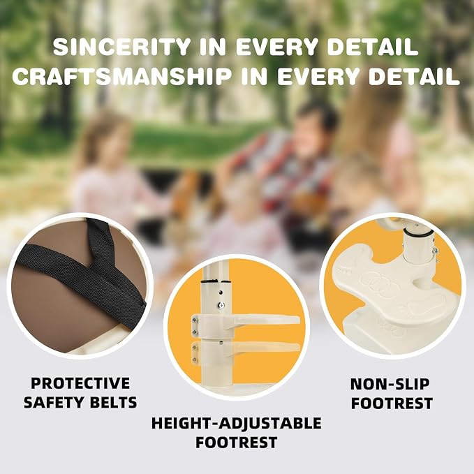 XIEEIX Bike Child Seat,Front Mount Detachable Bicycle Kids Seat, Child Seat with Shock Absorbing Pedal Guardrail，Suitable for Pedal Scooter Motorcycle Bicycle