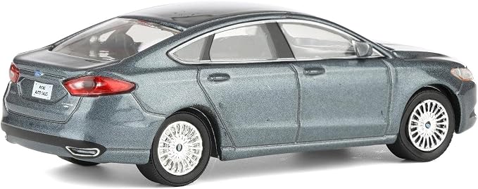 Greenlight 1/64 2013 Ford Fusion SE, Gray, Rick's Auto Sales, LP Diecast Exclusive 51623