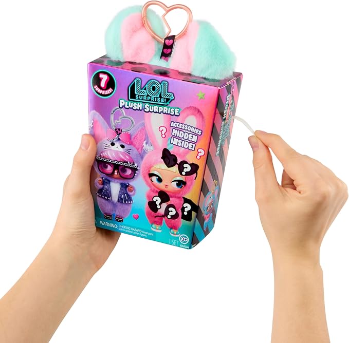 LOL Surprise Plush Surprise! Pup-Tart Plush Doll with Hidden Fashions, On-the-Go Play, 7 Total Surprises – Great Gift for Kids Ages 3+