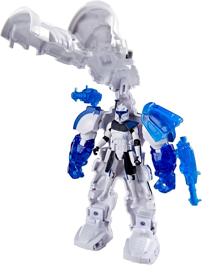 STAR WARS Epic World of Action Clone Captain Rex Mech Force Suit, 6.5-Inch Mech Suit & 4-Inch Action Figure, Toys for Boys & Girls Ages 4+ (Amazon Exclusive)