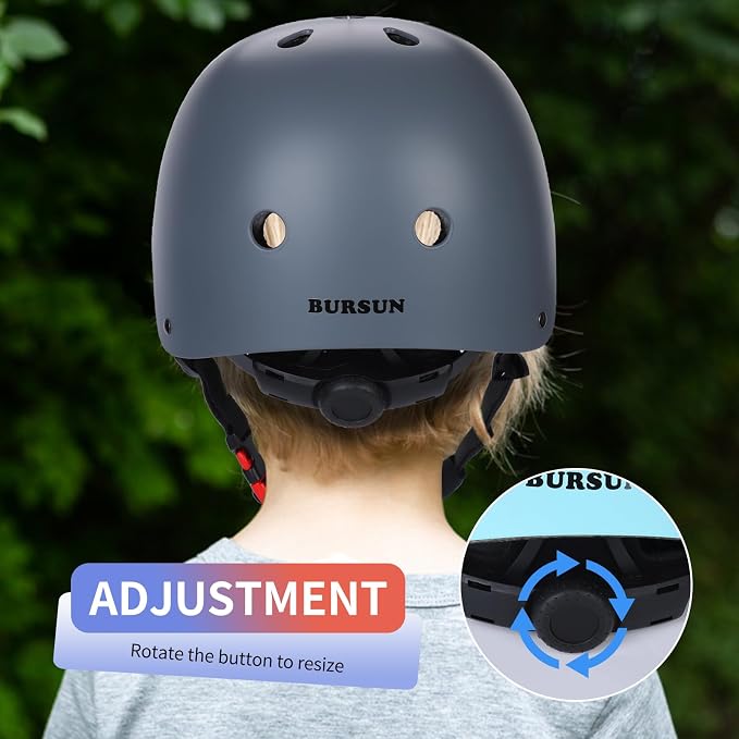 Kids Bike Helmet Ventilation & Adjustable Toddler Helmet for Ages 2-14 Kids Boys Girls Multi-Sport Helmet for Skateboard Roller Skateing Bicycle Scooter blance Bike