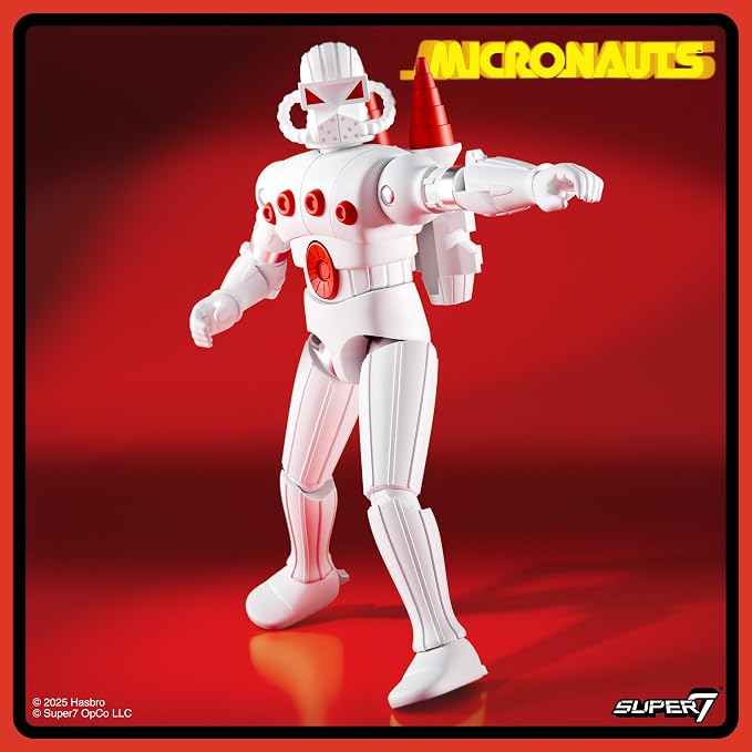 Super7 Reaction+ Micronauts Force Commander - 3.75" Micronauts Action Figure with Accessories - Classic Sci-Fi Collectibles and Retro Toys