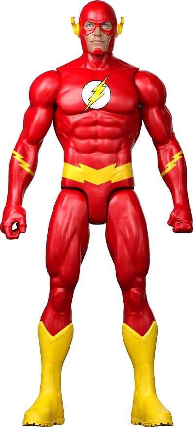 Mattel DC 12 Inch The Flash Action Figure, Classic Red & Yellow Super Suit, Detailed Design & 7 Points of Articulation