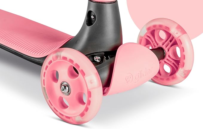 Yvolution Y Glider Air Scooter for Kids, 3 Wheel Scooter for Toddlers 4 Adjustable Height Glider with Kick Scooters, Lean to Steer with LED Flashing Light for Children Ages 3+ Years Old