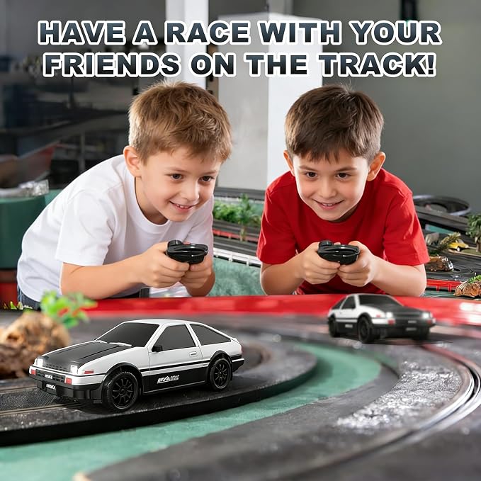 RC Drift Car, 1:24 Remote Control Car for Kids with LED Lights, Extra Drifting Tires, 25KM/H 4WD High Speed RC Cars Racing Sports Toy Idea Gift for Adults Boys Girls and Kids