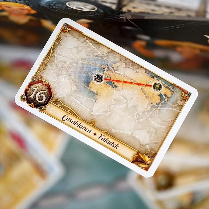 Asmodee Ticket to Ride Rails & Sails Board Game - Train Route-Building Strategy Game, Family Fun for Kids & Adults, Ages 10+, 2-5 Players, 90-120 Minute Playtime