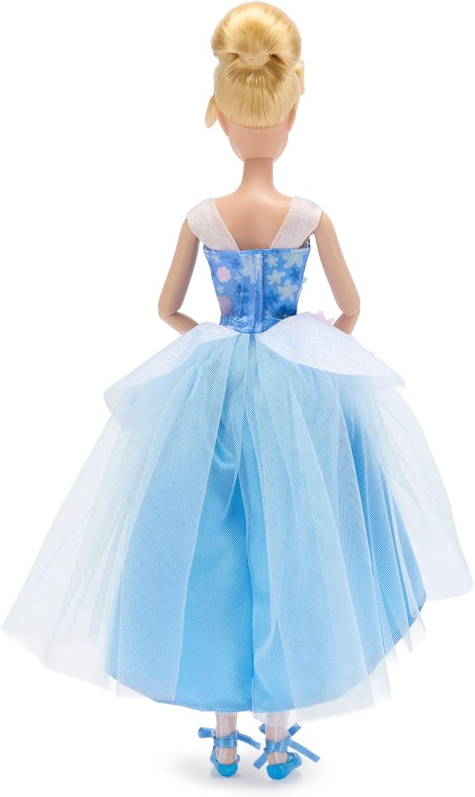 Disney Store Official Princess Ballet Doll - 11 Inch Cinderella Ballerina Doll - Includes Molded Hair Clips, 2 Tutu Outfits, Accessories and Bluebird Figure - Disney Princess Toys for Girls
