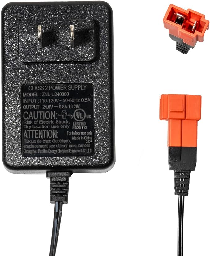 24V Charger for Ride on Toys Compatible with 24 Volt Ford Bronco Raptor Best Choice Products Kid trax huffy torex Replacement Parts for 28.8V Kids Electric Power Ride On Truck