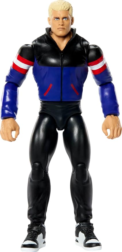 Mattel WWE Cody Rhodes Action Figure, Main Event Series #165, 6-inch Collectible Superstar with 14 Articulation Points & Life-Like Look