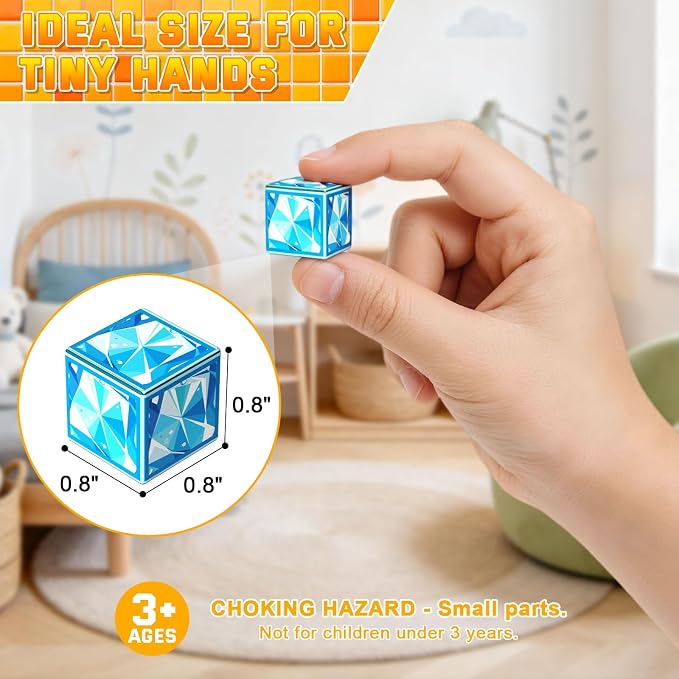 Magnetic Blocks, 100PCS Magnetic Building Blocks for Kids 4-8, Sensory Toy for STEM Constructions Magnetic Cubes for Boys Girls Age 3+, Holiday Birthday Gifts
