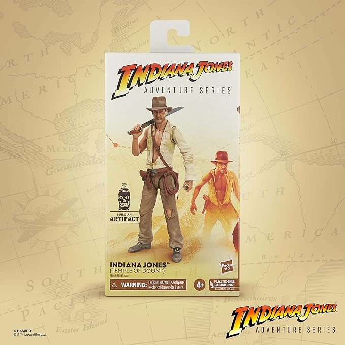 Indiana Jones and The Temple of Doom Adventure Series (Temple of Doom) Action Figure, 6-inch, Toys for Kids Ages 4 and Up