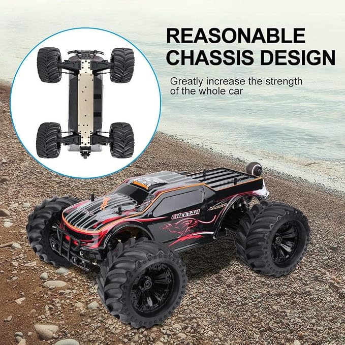 JLBRACINGRC 1/10 Brushless RC Car for Adults,Fast 50+ mph High Speed RTR RC Truck, 4WD Offroad Monster Truck, 2.4GHZ Radio Controlled Electric Remote Control Car, IPX7 Waterproof Racing Vehicle
