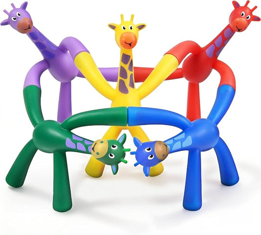 Magnetic Travel Toys for Toddlers Kids, Fidget Toys Airplane Car Travel Activities Essential,Road Trip ‌Sensory Toy Magnet People Men, Toys for 3 4 5 6 7 8 Year Old - Giraffe Style