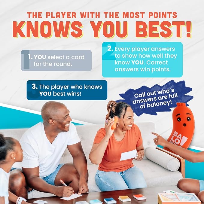 You Who?! Conversation Card Game – Funny Family Party Game of Questions, Icebreaker Game for Teens & Adults, Fun for Game Night & Groups
