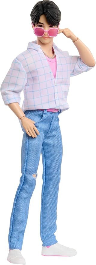 Mattel Kpop Demon Hunters Saja Boys Jinu Fashion Doll in “Soda Pop” Performance Look with 2 Accessories, Inspired by the Movie