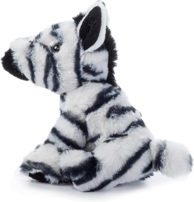 The Petting Zoo Zebra Stuffed Animal Plushie, Gifts for Kids, Wild Onez Babiez Zoo Animals, Zebra Plush Toy 6 inches