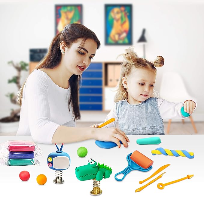 ESSENSON Modeling Clay Kit - 36 Colors Air Dry Magic Clay, DIY Molding with Sculpting Tools, Party Favors Kids Art Crafts Best Gift for Boys & Girls Age 3-12 Year Old