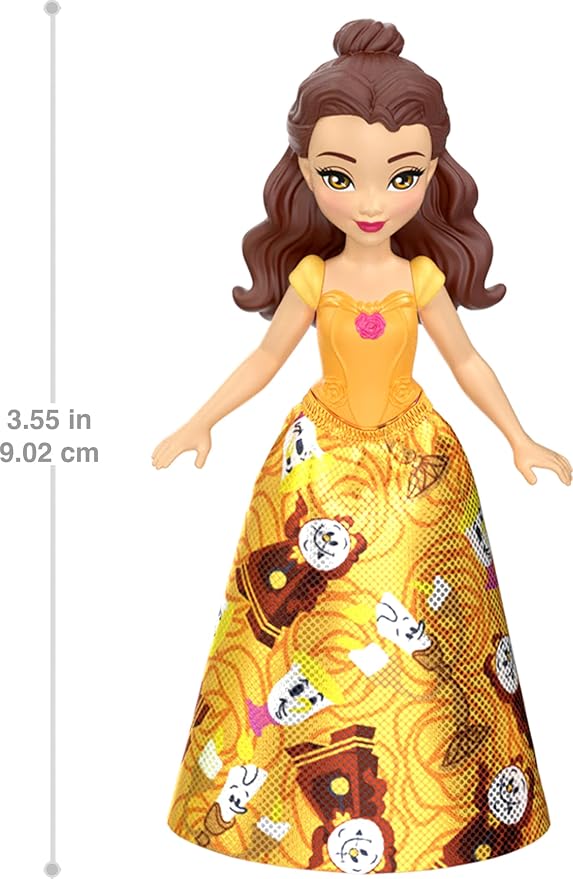 Mattel Disney Princess & Friends Set with 5 Posable Small Dolls in Removable Skirts or Pants & 5 Friend Figures, Inspired by the Disney Movies