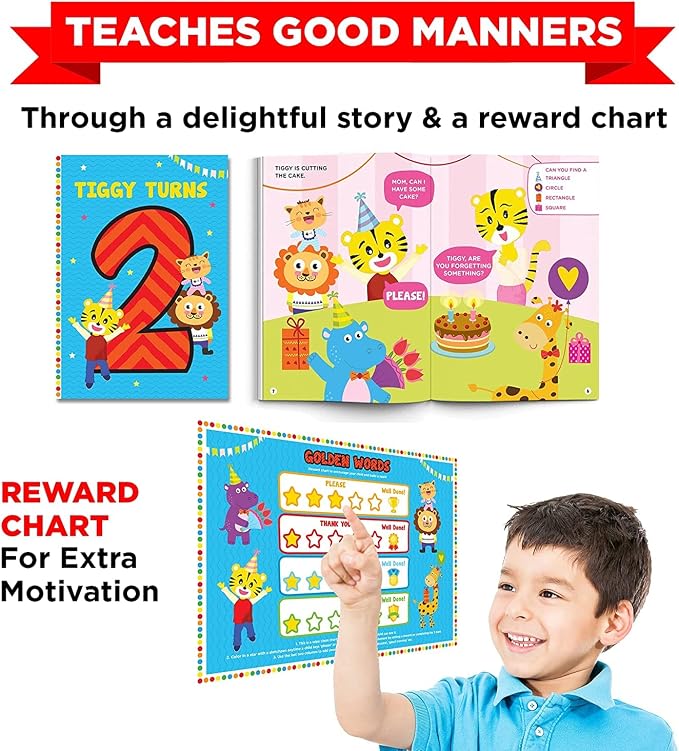 Learnabee Toys for 2 Year Old Boys/Girls | Gift for 2 Year Old Kids | Board Books and Fun Activities |Learning and Educational Toys & Games (1 Box Set)