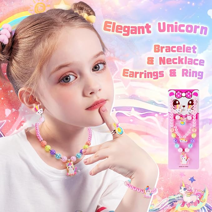 Unicorn Toys for Girls Kids Toys 5 6 7 8 9 10+ Years Old, Kids Unicorn Gifts with Glowing Blanket/ Water Bottle/ Eye Mask/Headband/Crossbody Bag/Sunglass/12PCS Birthday Gift for Girls 6-10+