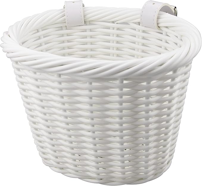MEGHNA Woven Mini Bike Basket for Kid Bike Handlebar Bike Basket for Girl Boy for Scooter, Multi-Colors