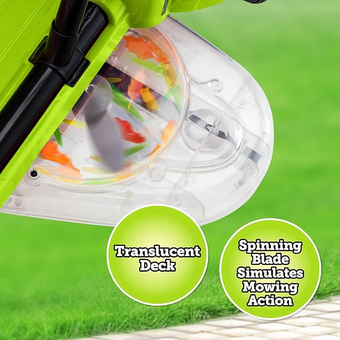 Kid Trax 12V Zero Turn Lawn Mower Toodler Toys - Ride on Toy, Outdoor Toys, Tractor Toy, Riding Mower, Ride On Tractor, Dual Handle, Twist and Turn, Speed to 3MPH, Max Weight of 77lbs, Age 3-7, Green