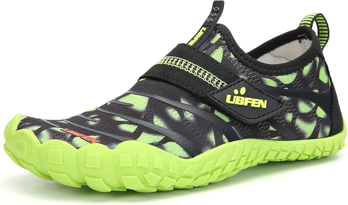 UBFEN Water Shoes for Kids Boys Girls Aqua Socks Barefoot Beach Sports Swim Pool Quick Dry Lightweight Toddler Little Big Kid