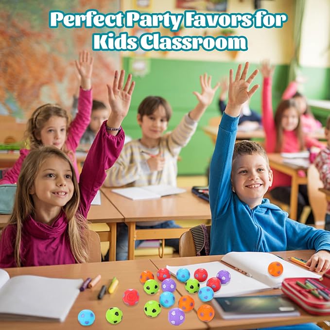 SCIONE 36 Pack Soccer Party Favors for Kids 4-8 8-12 Soccer Balls Fidget Spinner Goodie Bag Stuffers Treasure Box Toys for Classroom Prizes Return Gifts for Kids Birthday Party Favors