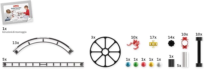 Quercetti 6429 Rollercoaster Starter Set 6429-Rollercoaster, bunt